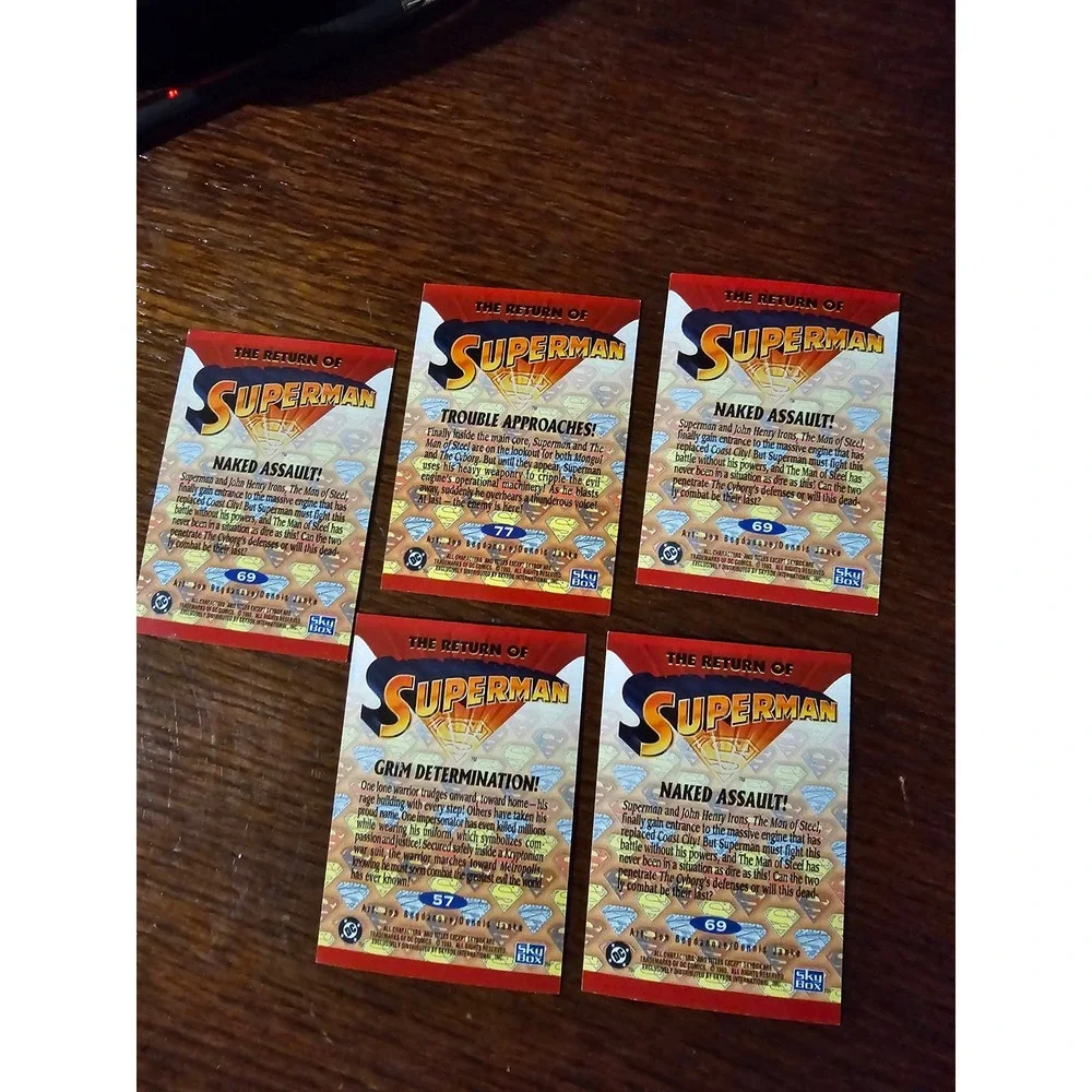 Return of Superman Trading Cards Lot of 5 The Death of Superman‎ 1993
